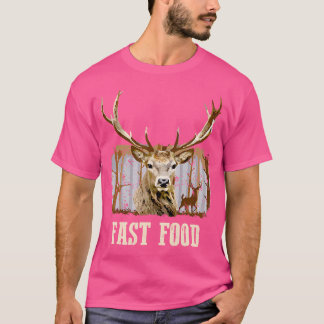 Camiseta Caçador de Comidas Rápida da Época de Caça Engraça