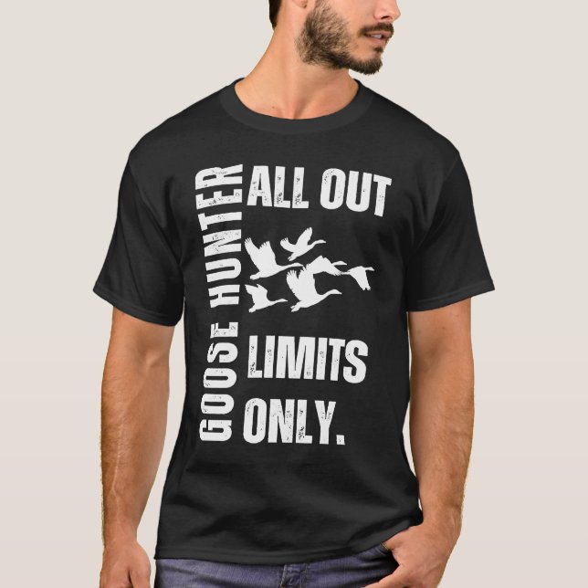 Camiseta Caçador de Ganso Sem Limites Apenas (Frente)