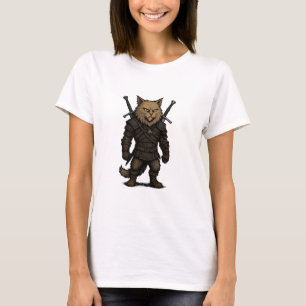 Camiseta Caçador de Gatos – Guerreiro Medieval Fantástico