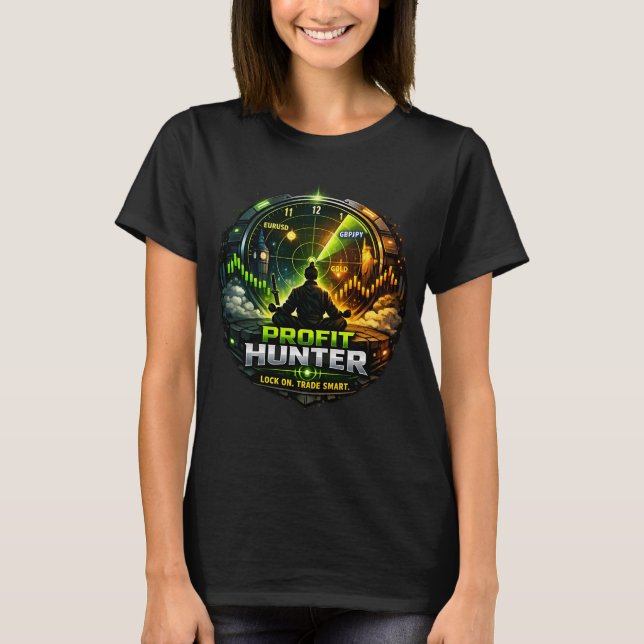 Camiseta Caçador de Lucro - Trader Forex (Frente)