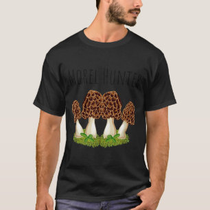 Camiseta Caçador de morel caça cogumelos engraçado morchell