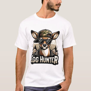 Camiseta Caçador de Ovos Cervo Buck Byckward Cap Caça ao Ce
