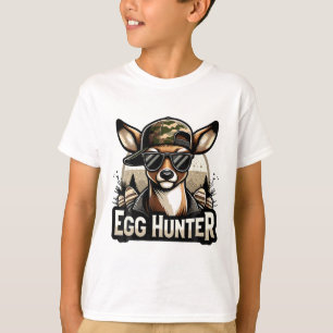 Camiseta Caçador de Ovos Veado Buck Byckward Cap Caça ao Ve