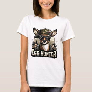 Camiseta Caçador de Ovos Veado Buck Byckward Cap Caça ao Ve