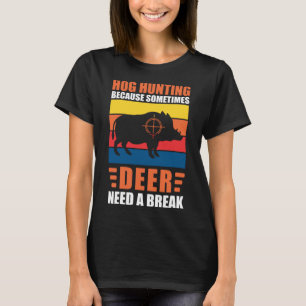 Camiseta Caçador de Pais Caçadores de Caça de Cachorros Por