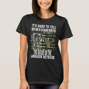 Camiseta Caçador de Patos Bandeira Americana Caça Labrador 