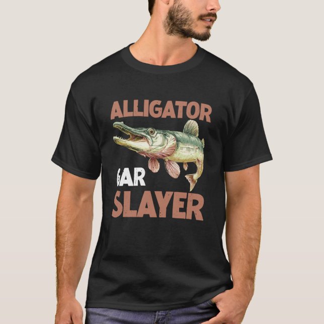 Camiseta Caçador de Peixe Jacaré - (Frente)