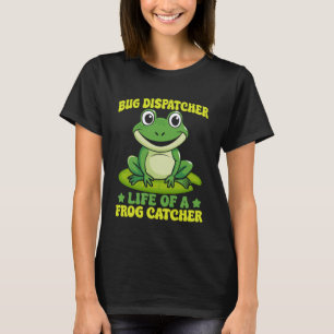 Camiseta Caçador de Rã Despachante de Bug Vida de um Caçado