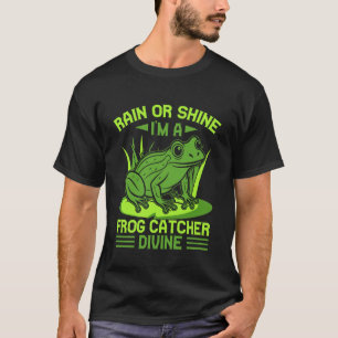 Camiseta Caçador de Rãs Chuva Ou Sol Sou Uma Rã Divina