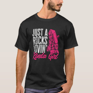 Camiseta Caçador de Rochas Apenas Uma Garota Que Ama Rochas