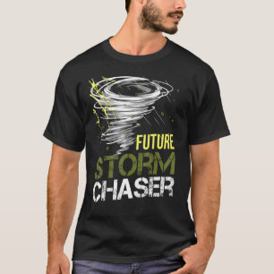 Camiseta Caçador de Tempestades Futuro Clima Tornado para M