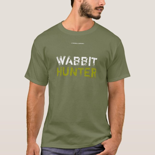 Camiseta CAÇADOR de WABBIT - parte dianteira (Frente)