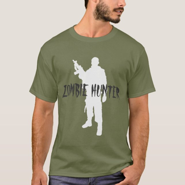 Camiseta CAÇADOR DE ZOMBIES -Camisa (Frente)