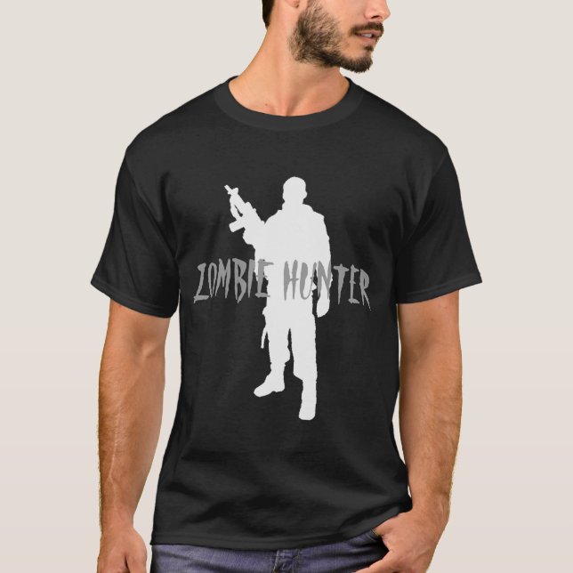 Camiseta CAÇADOR DE ZOMBIES -Camisa (Frente)