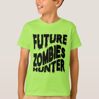 Camiseta Caçador de Zumbi Divertido do Futuro no Halloween