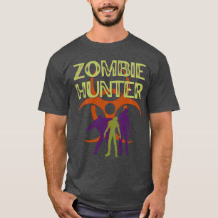 Camiseta Caçador de Zumbi Terror Horror Festa de Halloween