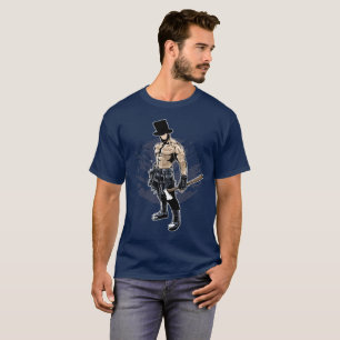 Camiseta Caçador de Zumbis Tatuado Abe Lincoln