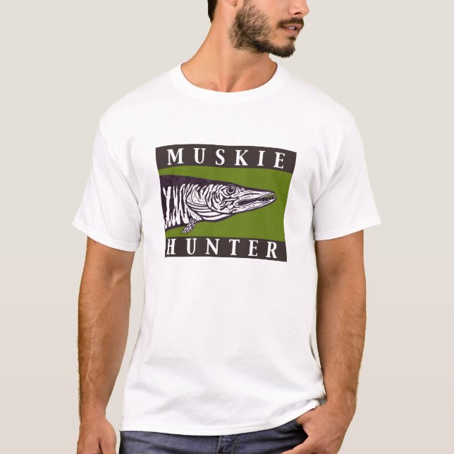 Camiseta caçador do muskie (Frente)