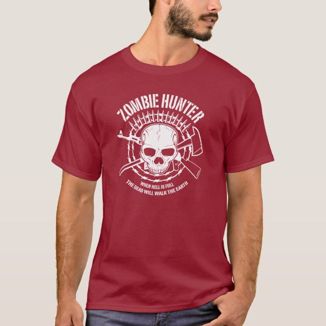 Camiseta Caçador do zombi (Frente)