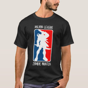 Camiseta CAÇADOR do ZOMBI da LIGA PRINCIPAL - preto