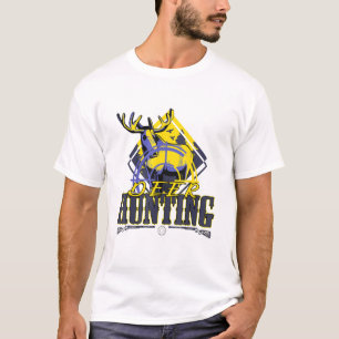 Camiseta Caçador E Animais Selvagens E Armas Que Deer Hun