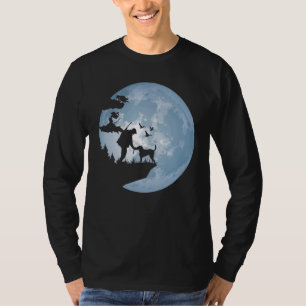 Camiseta Caçador E Moon Silhuette Men Caçando