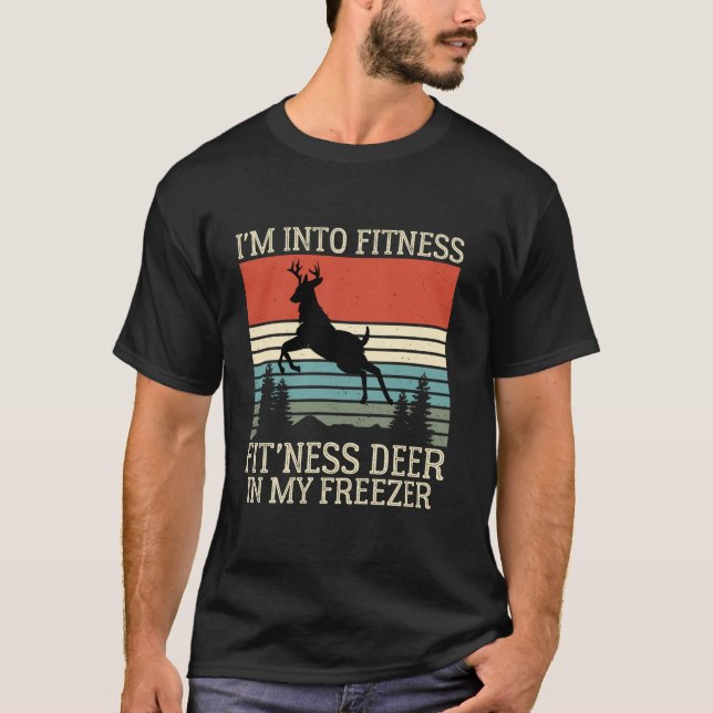 Camiseta Caçador Engraçado, estou na Malhação, Ness Deer, n (Frente)
