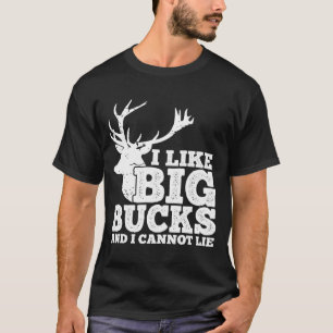 Camiseta Caçador Eu Gosto De Grandes Dinheiro E Não Posso