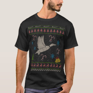 Camiseta Caçador feio do pato da camisola do Natal da caç