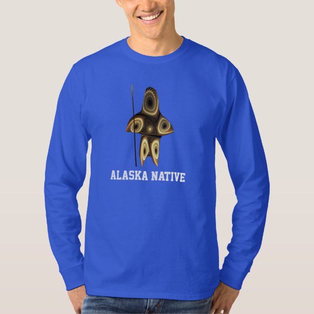 Camiseta Caçador Inuit Fractal (Frente)