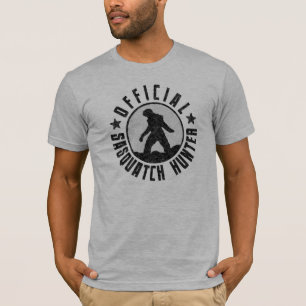 Camiseta Caçador oficial de Sasquatch - Bigfoot no Grunge