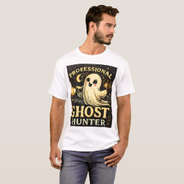 Camiseta Caçador Profissional de Fantasmas Gráfico Engraçad
