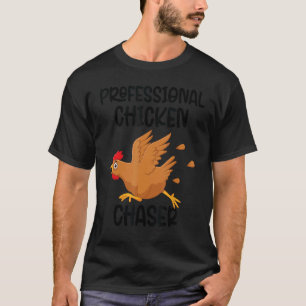 Camiseta Caçador Profissional de Galinhas Fazendeiro Divert