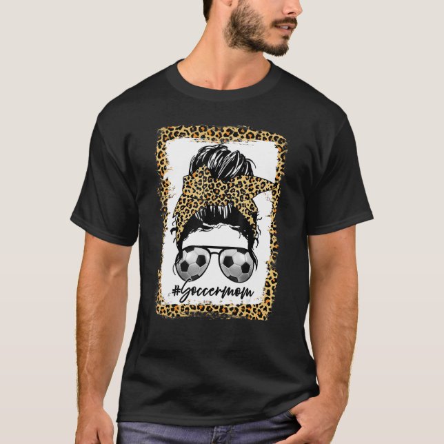 Camiseta Caçador Sangrado Mãe Leopard Mensagem De Jogo De C (Frente)