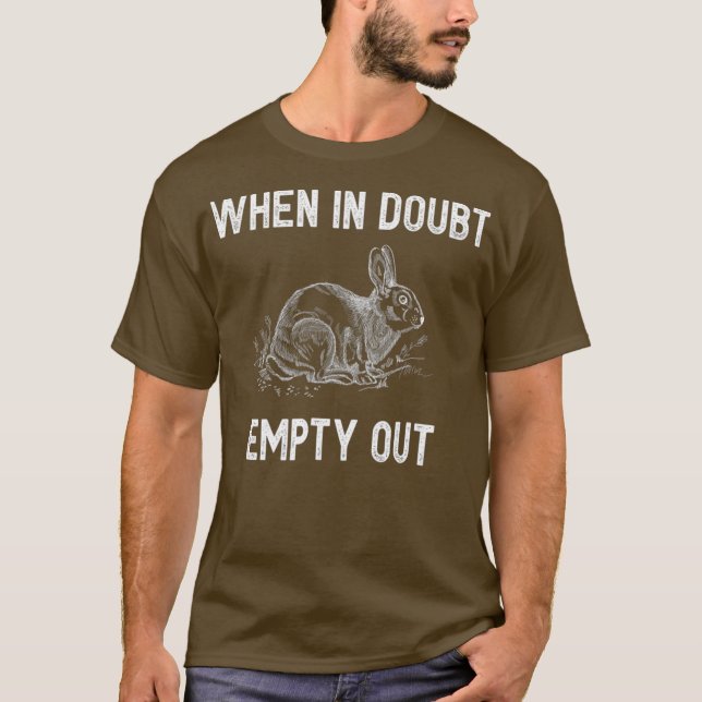 Camiseta Caçador Sarcástico Excelente Caça ao Coelho Engraç (Frente)