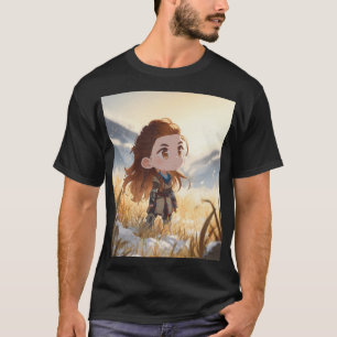 Camiseta Caçadora Chibi Máquina