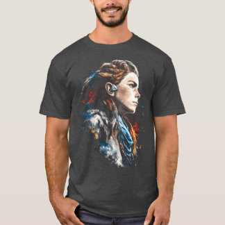 Camiseta Caçadora de Cabelos Vermelhos Flecha das Máquinas