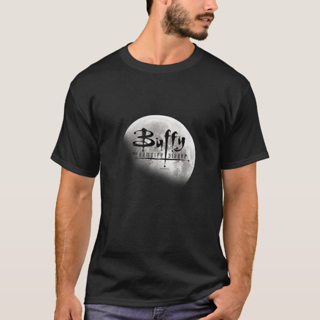 Camiseta Caçadora de Vampiros Buffy Lua Cheia Aflita Titl (Frente)