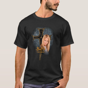 Camiseta Caçadora de Vampiros Buffy Padrão de Cruz Y2K Prog