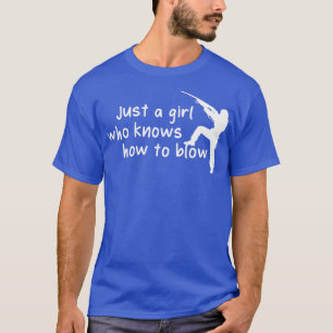 Camiseta Caçadora Engraçada Só Uma Garota Que Conhece