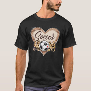 Camiseta Caçadora Mãe Engraçada Mulher-bola Leopardo Retro