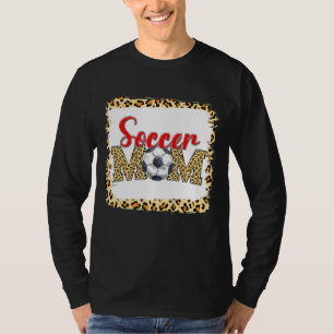 Camiseta Caçadora Mãe Esportes Leopardo Bola Mãe Dia de as