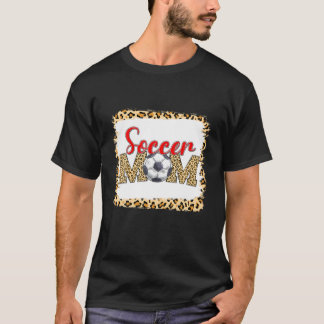 Camiseta Caçadora Mãe Leopard Engraçada Esportes Bola Mãe D