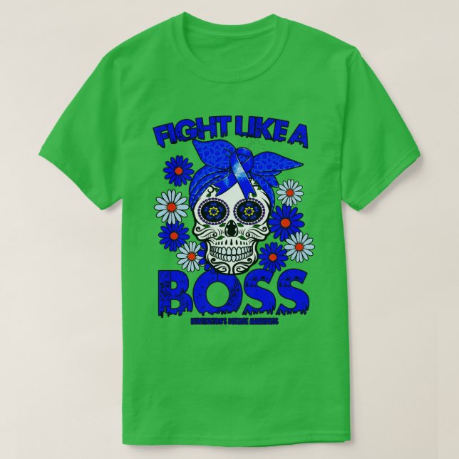 Camiseta Caçadores da Doença Luta de Consciência como chefe (Frente do Design)