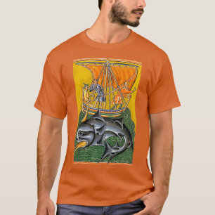 Camiseta CAÇADORES DE BALEIAS EM VIKING WHALING VESSEL Medi