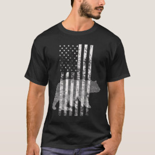Camiseta Caçadores de Bandeiras Americanas do Urso de Caça