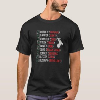 Camiseta Caçadores De Veados De Natal Engraçados Carne De P