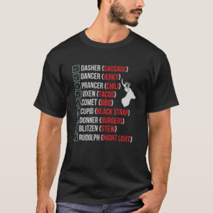 Camiseta Caçadores De Veados De Natal Engraçados Carne De P