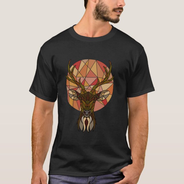 Camiseta Caçadores de veados imprimem floresta natural caça (Frente)