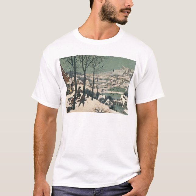 Camiseta Caçadores na neve - em janeiro de 1565 (Frente)